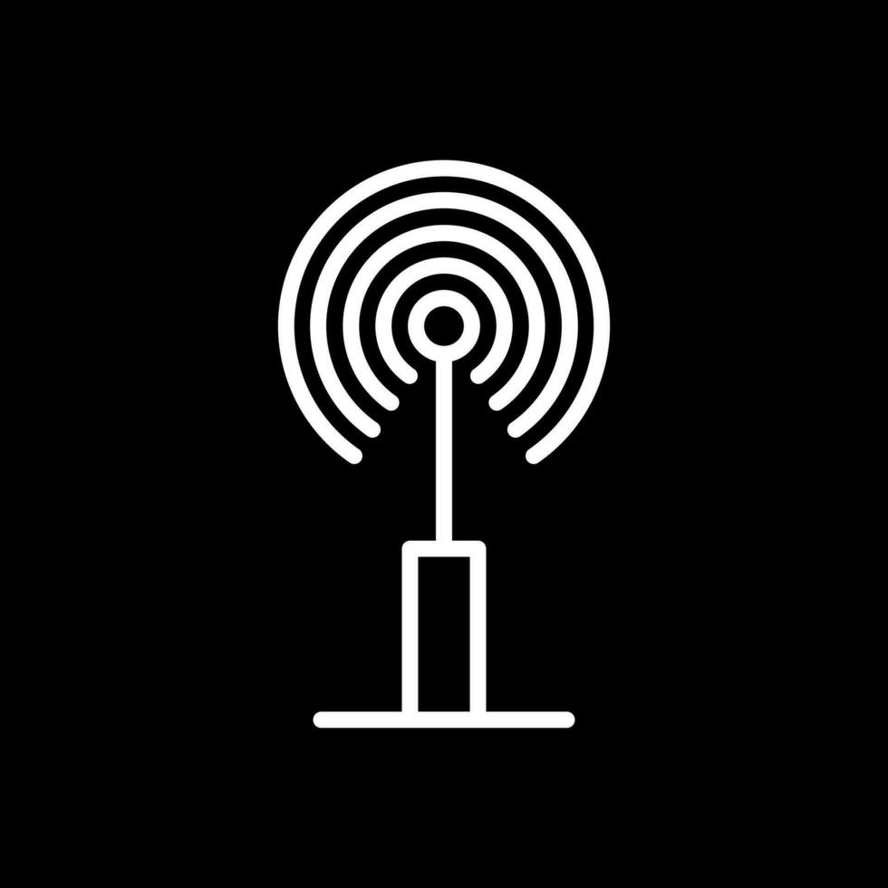 Radio antenna Vector Icon Design