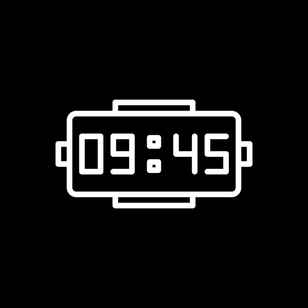 Digital clock Vector Icon Design