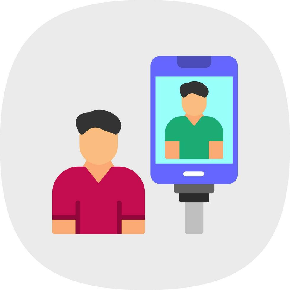 Selfie Vector Icon Design