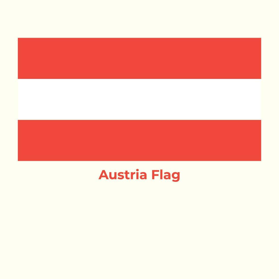 The Austria Flag vector