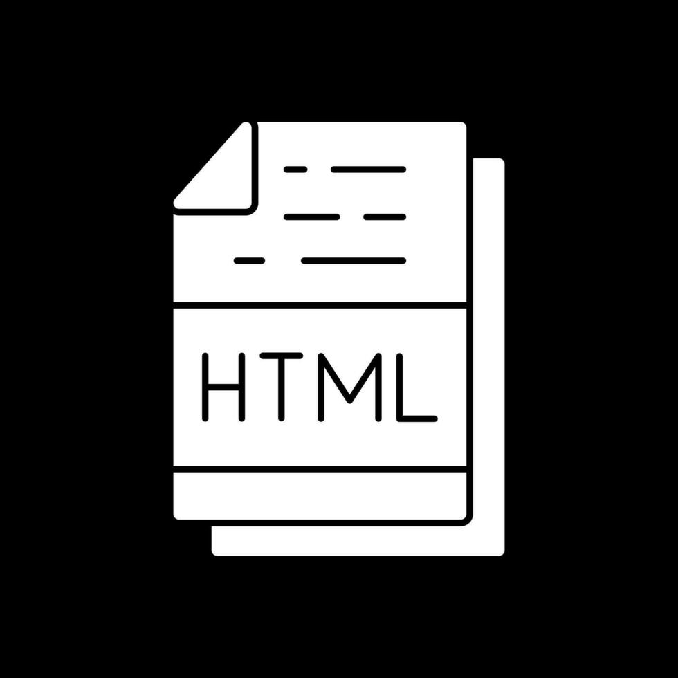 Html File Format Vector Icon Design