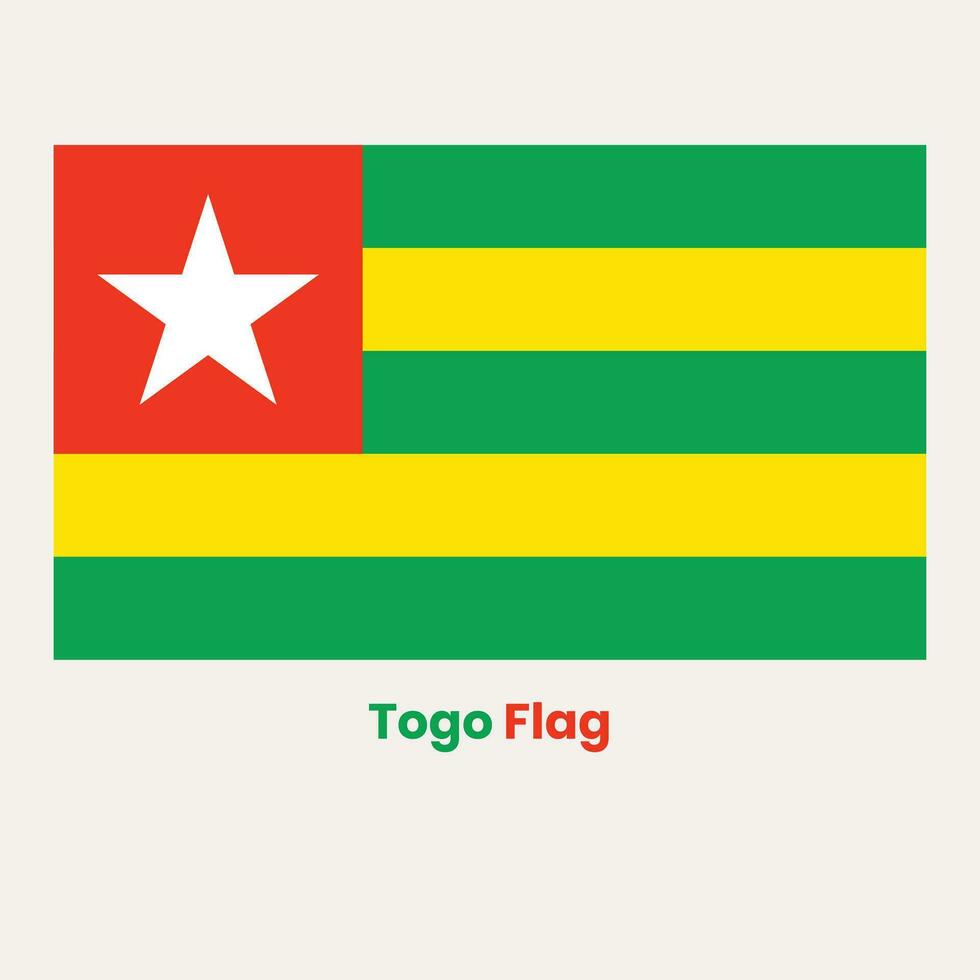 The Togo Flag vector