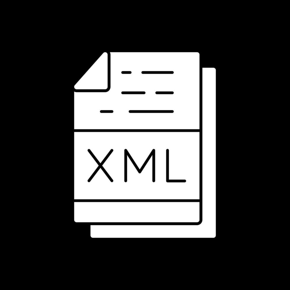 Xml File Format Vector Icon Design