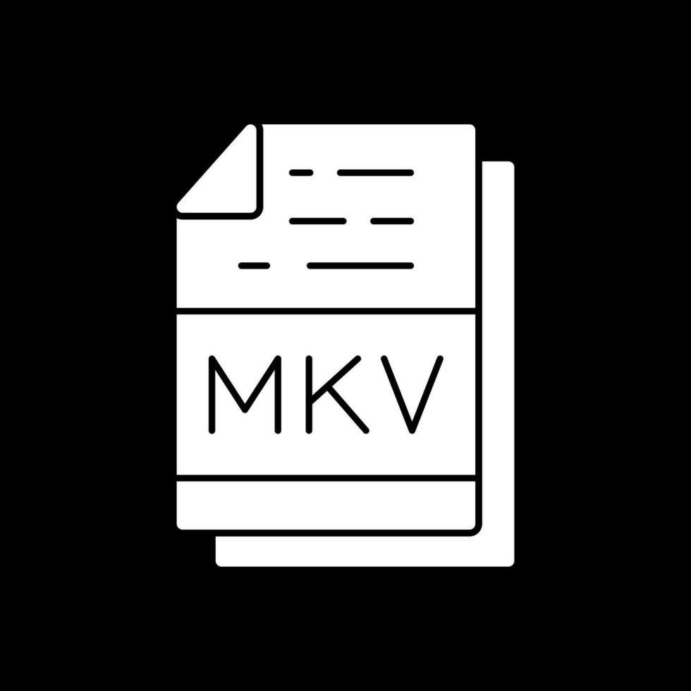 mkv vector icono diseño