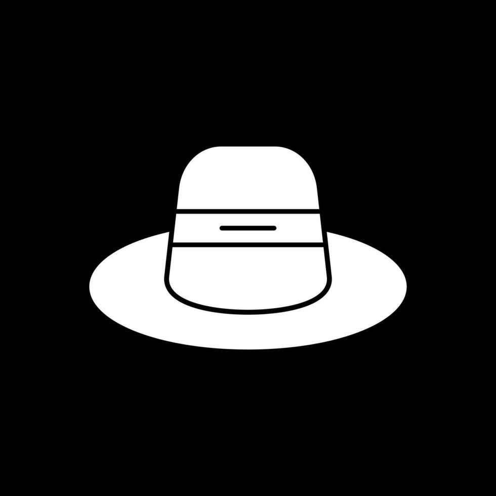 diseño de icono de vector de sombrero