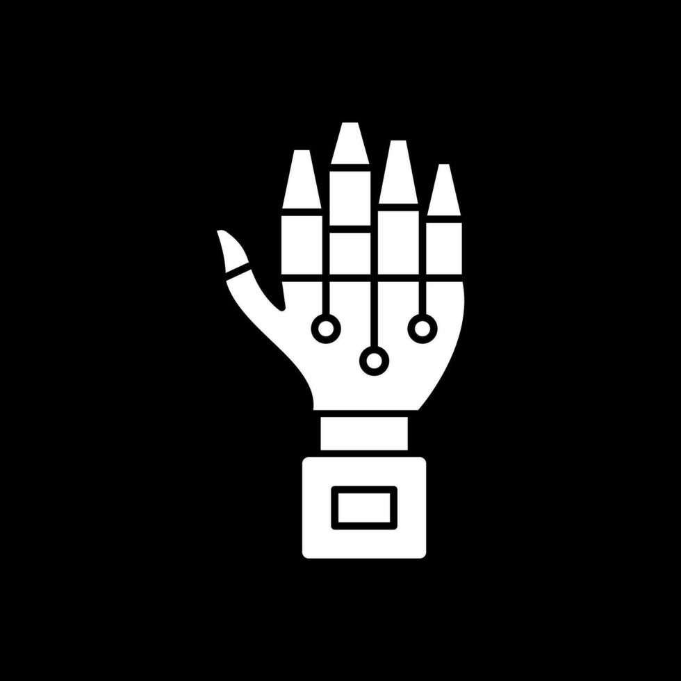 Robot hand Vector Icon Design