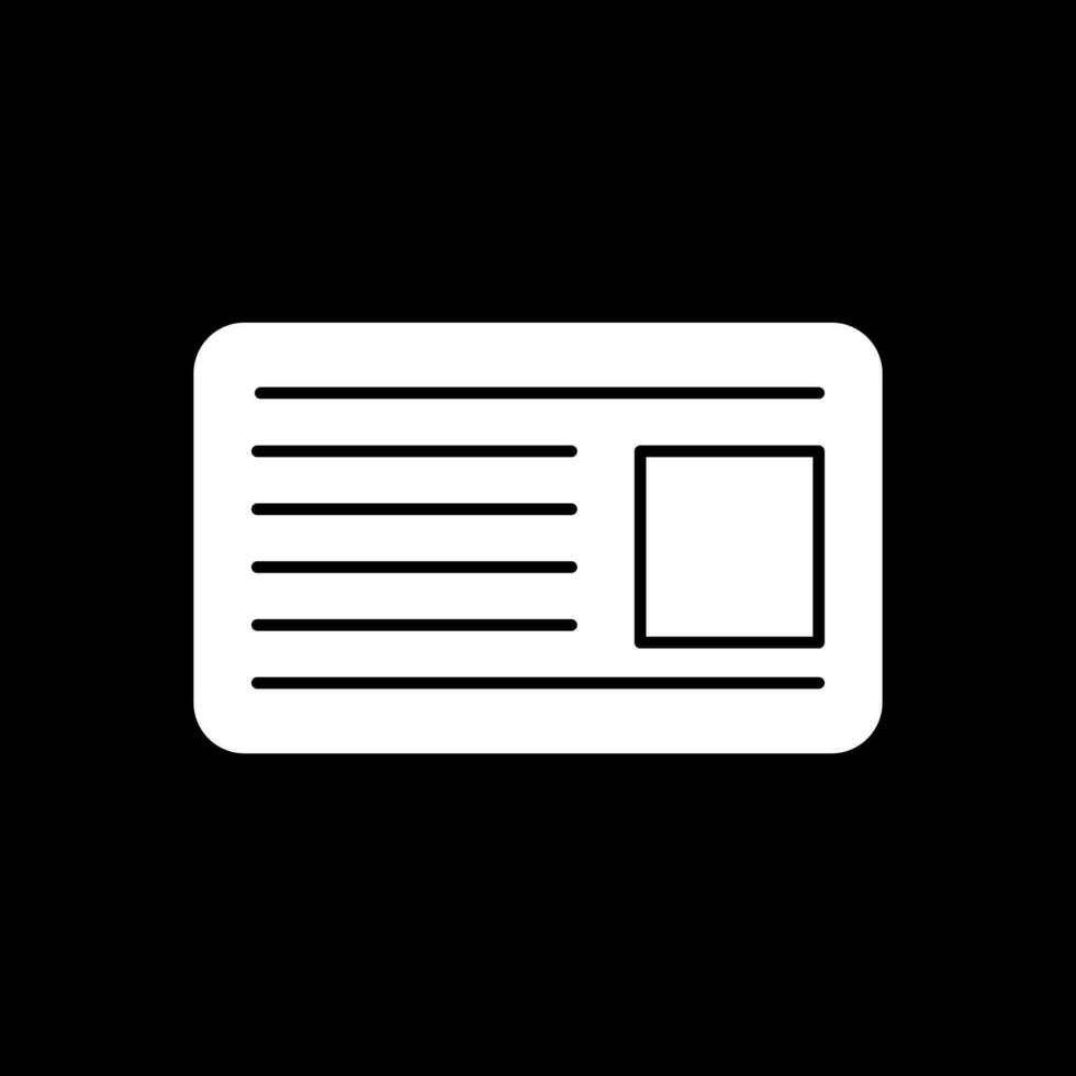 Id card Vector Icon Design