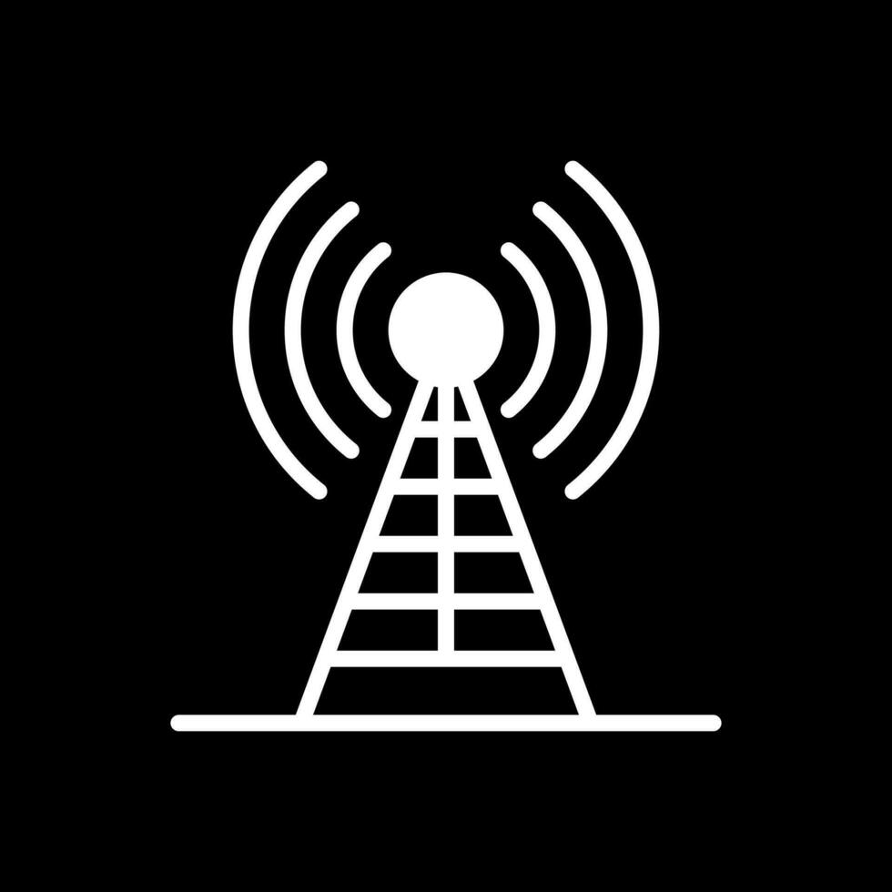 Radio antenna Vector Icon Design