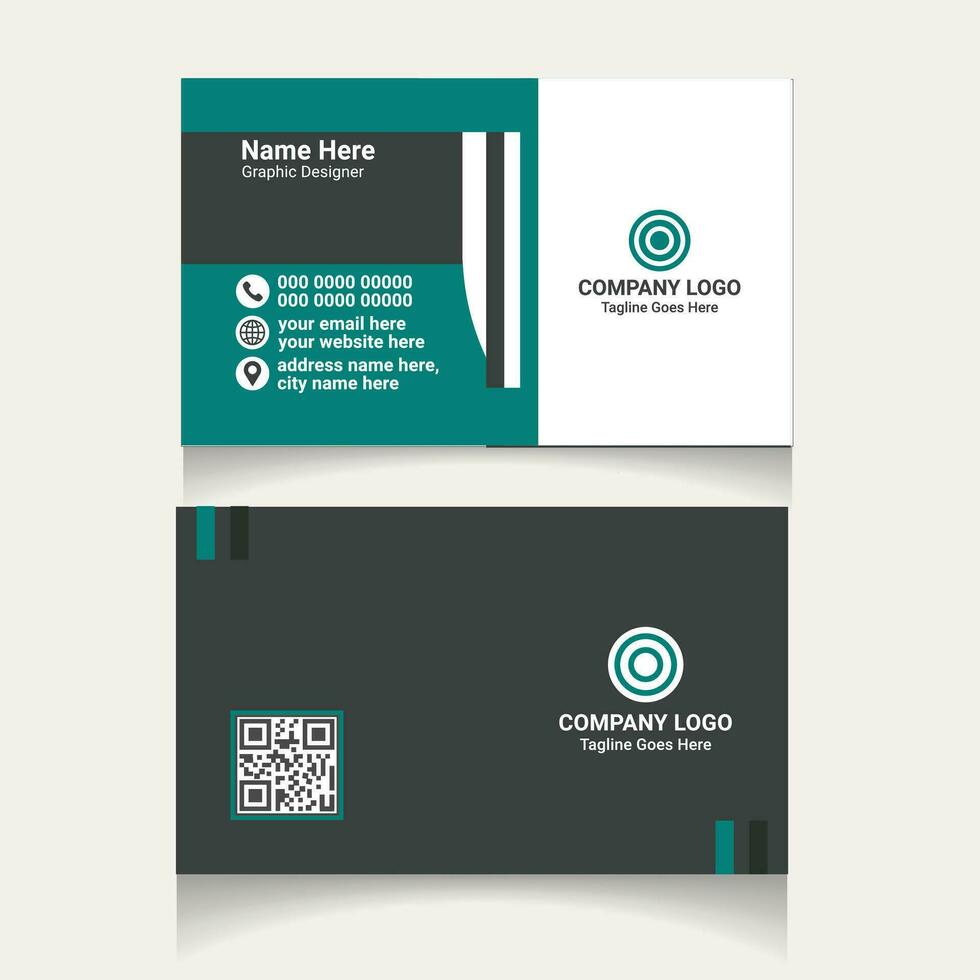 corporate business card design vector
