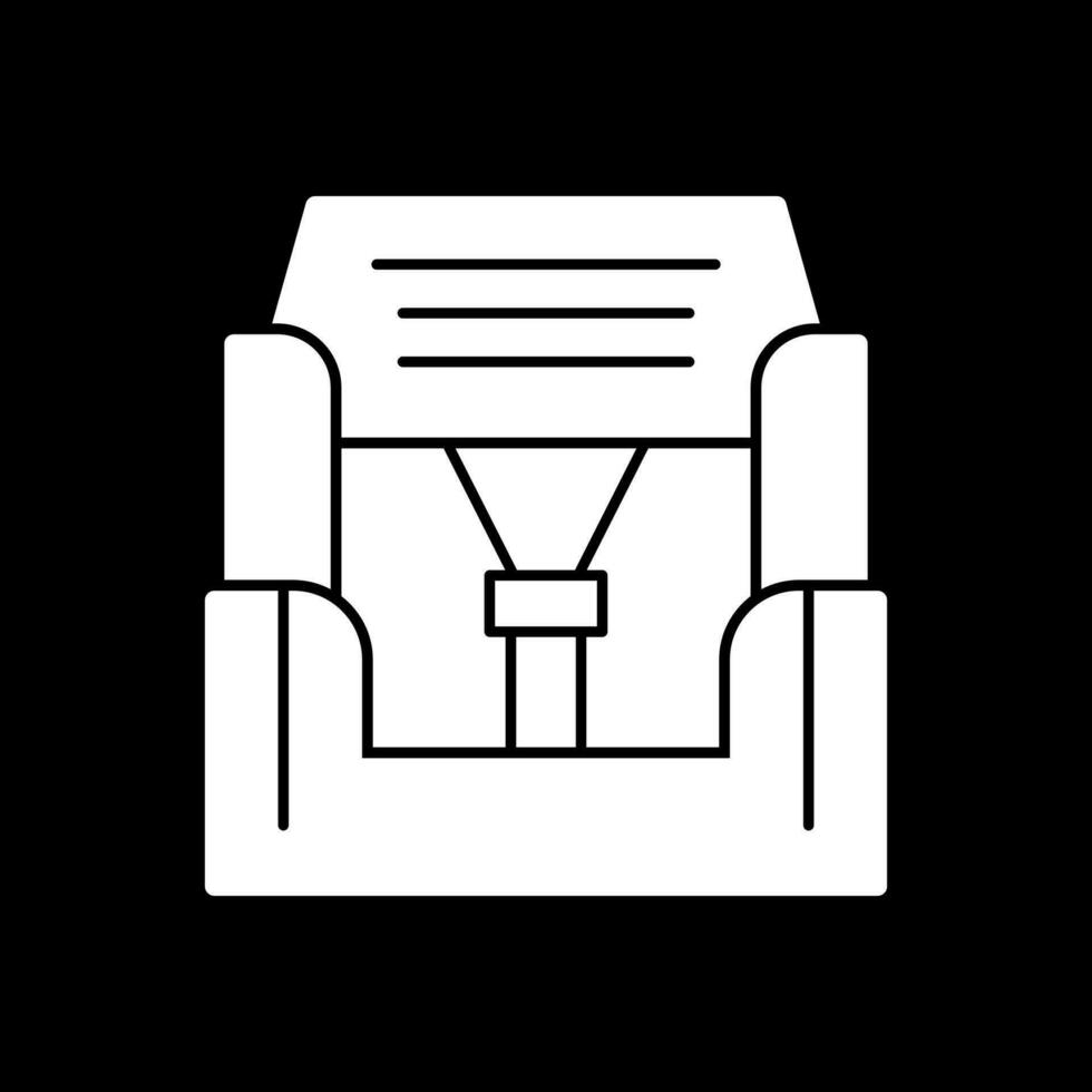 Car seat Vector Icon Design