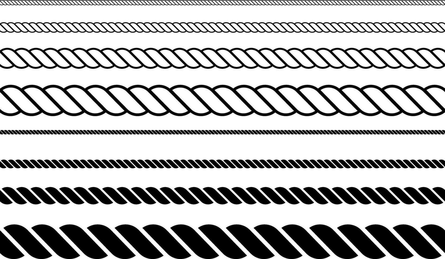 straight outline silhouette rope border pattern 29153941 Vector Art at