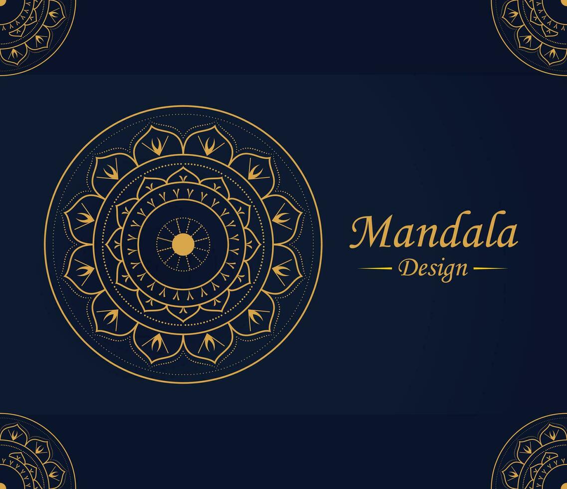 maravilloso mandala diseño modelo vector