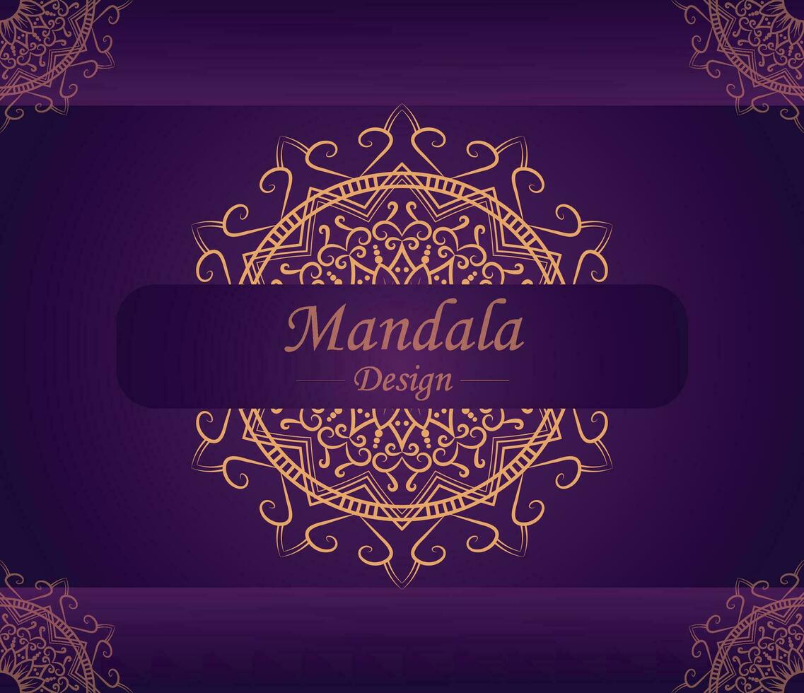 maravilloso mandala diseño modelo vector