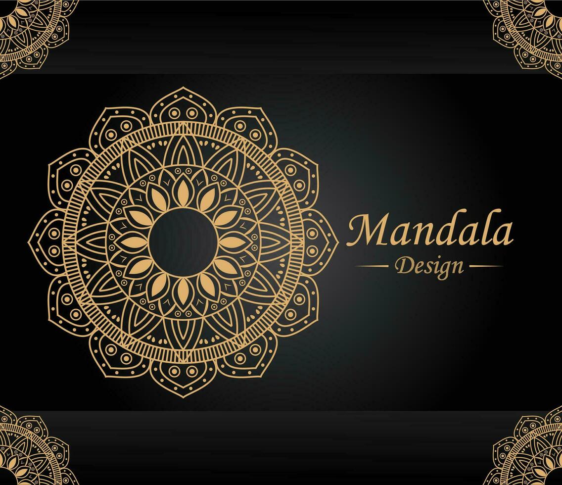 maravilloso mandala diseño modelo vector