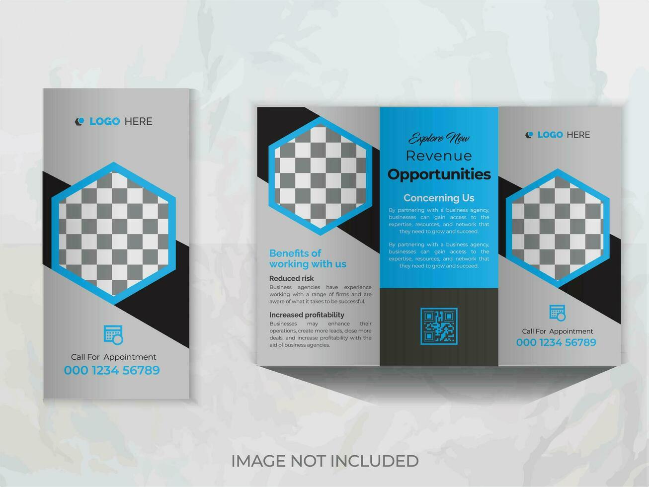 Trifold Brochure Design, Simple Brochure design, vector