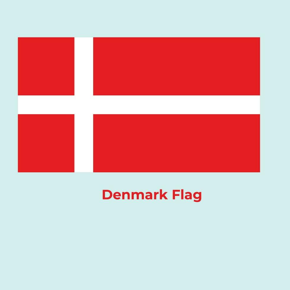 The Denmark Flag vector