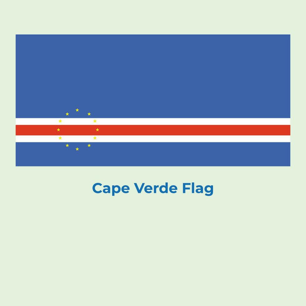 The Cape Verde Flag vector