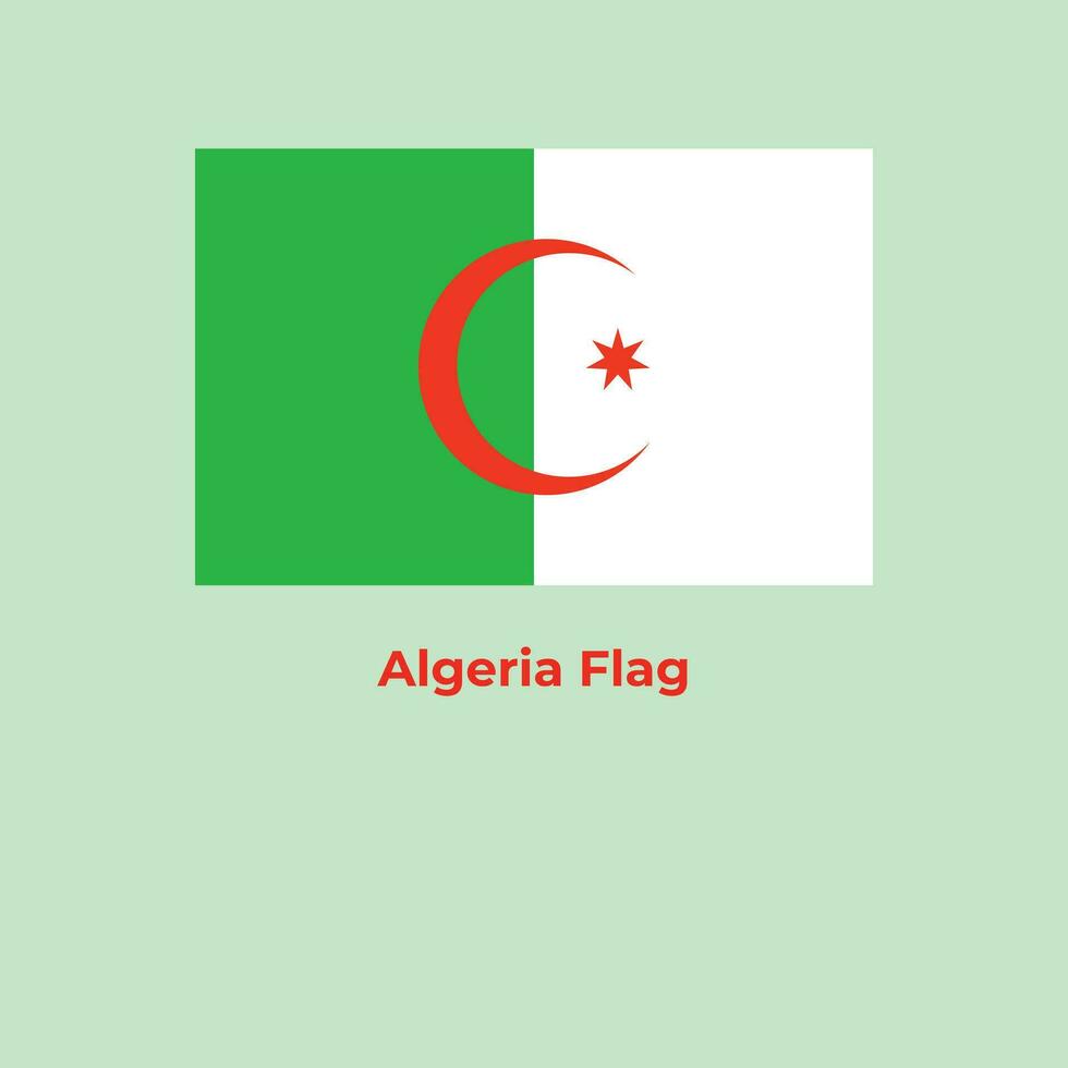 The Algeria Flag vector