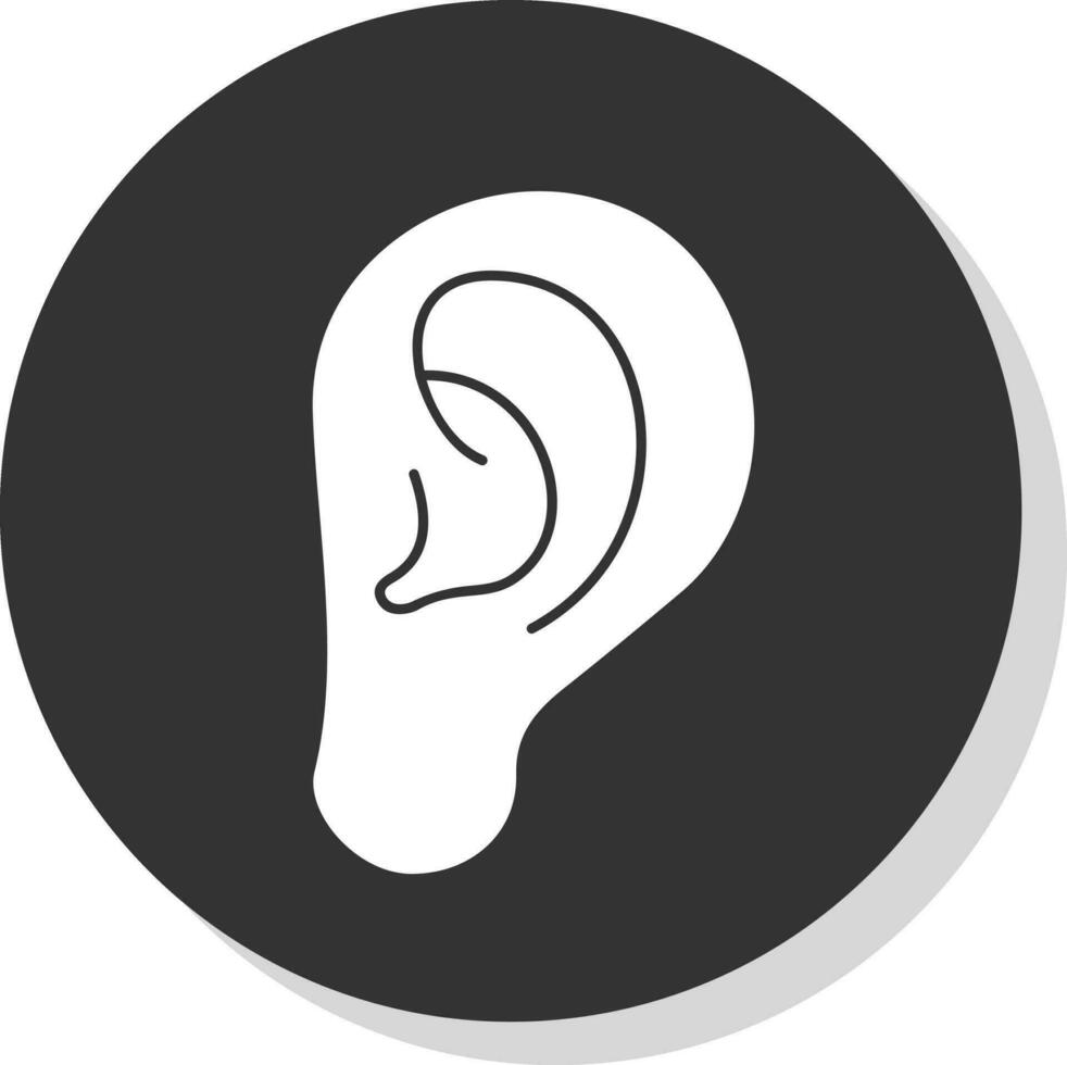 Ear Vector Icon Design