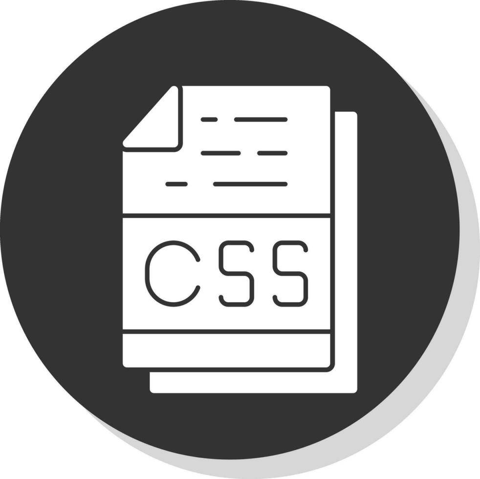 Css File Format Vector Icon Design