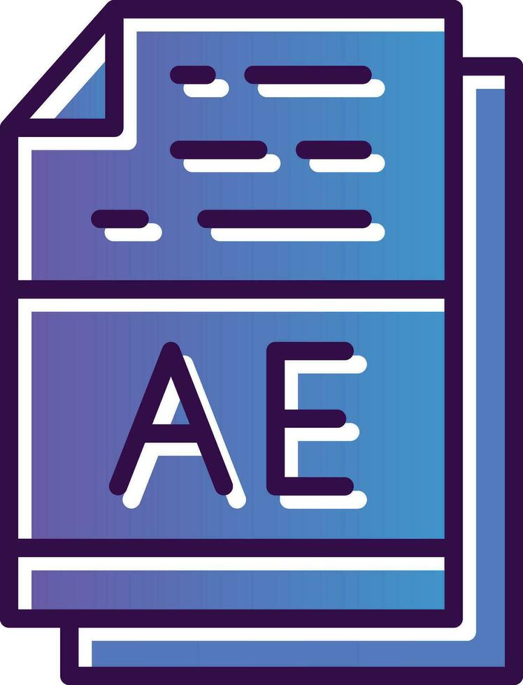 ae vector icono diseño