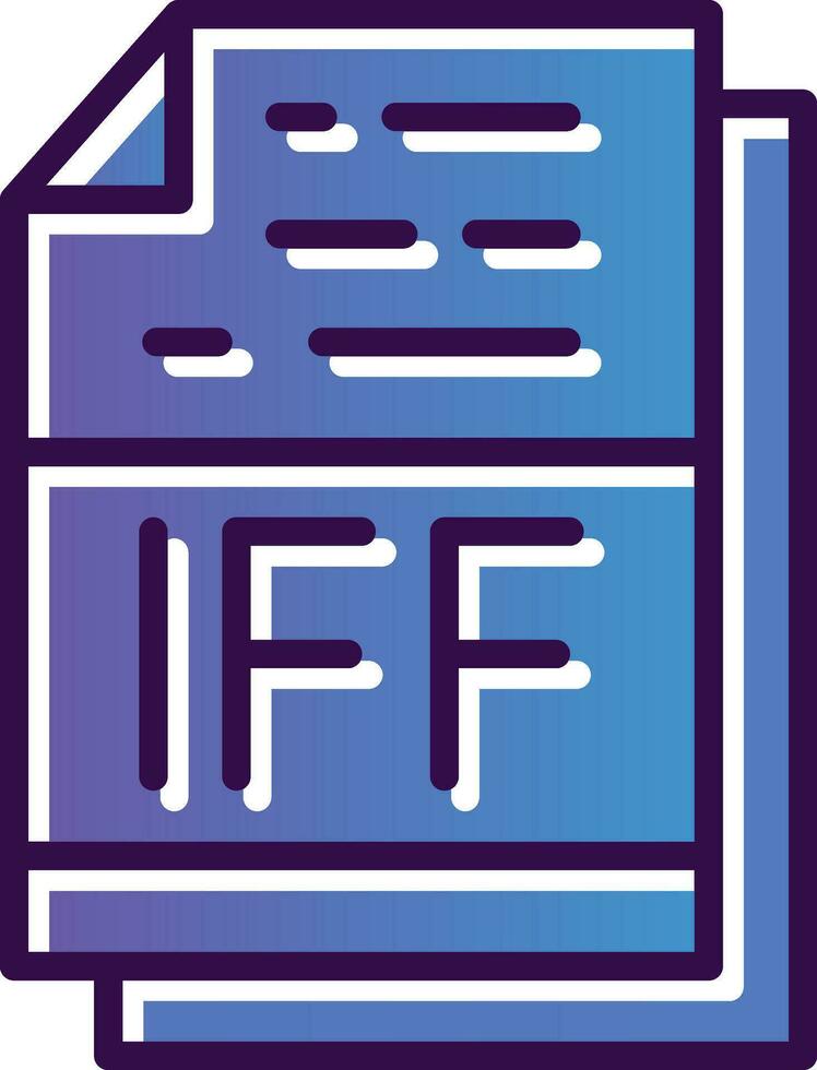 IFF File Format Vector Icon Design