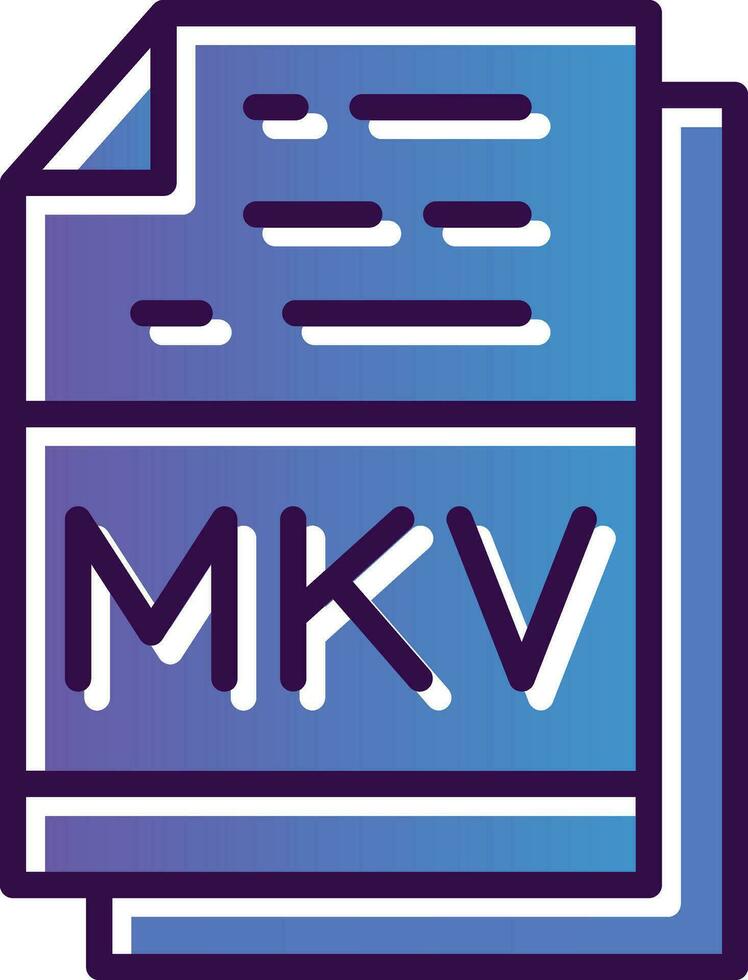 Mkv Vector Icon Design