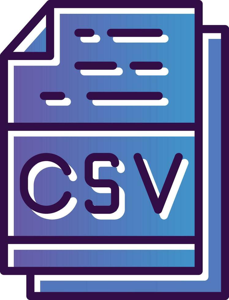 Csv File Format Vector Icon Design