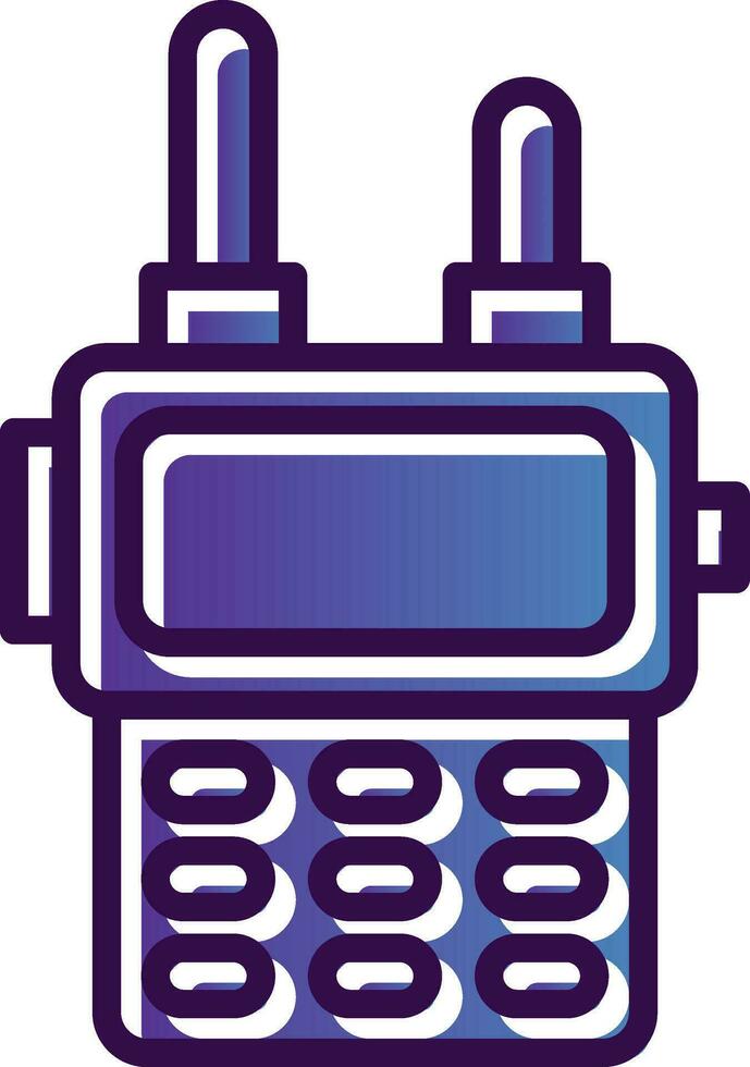 Walkie talkie Vector Icon Design