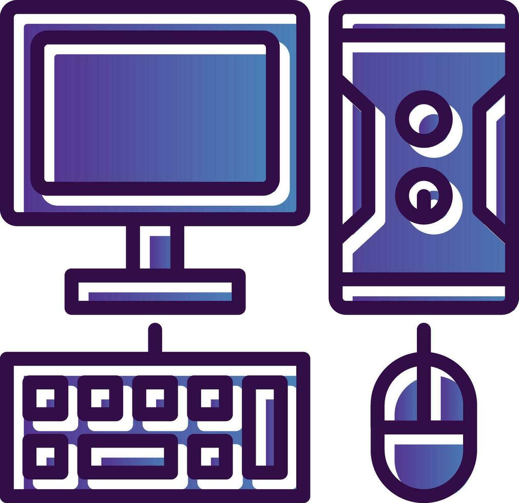 Computer Vector Icon Design