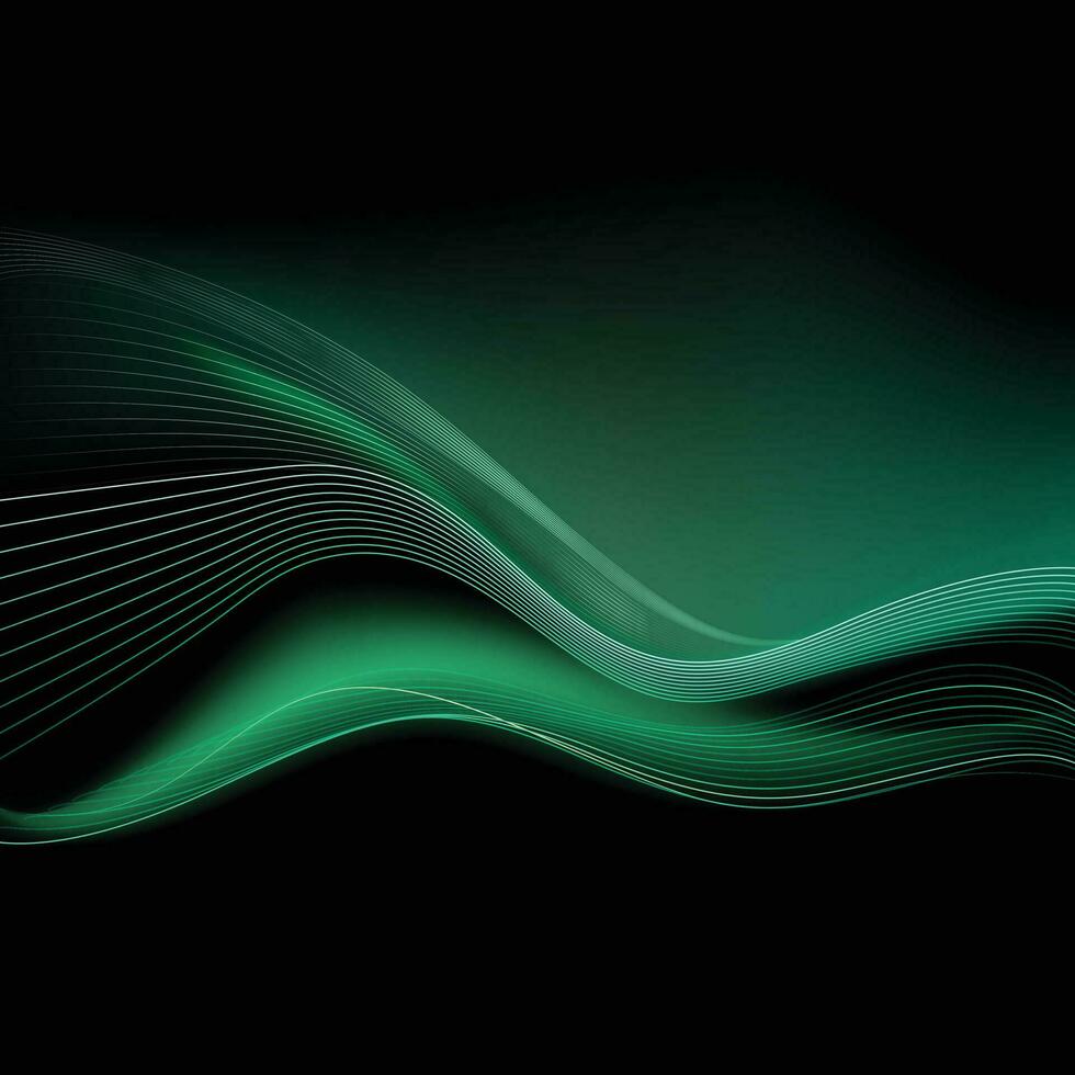 Digital technology banner green template background vector