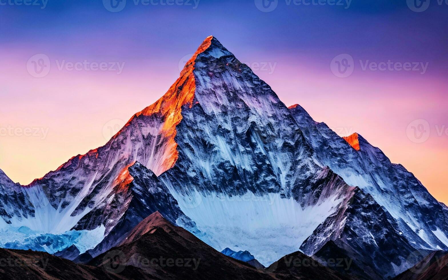 Ama Dablam Mountain Peak, Himalayas, Nepal photo