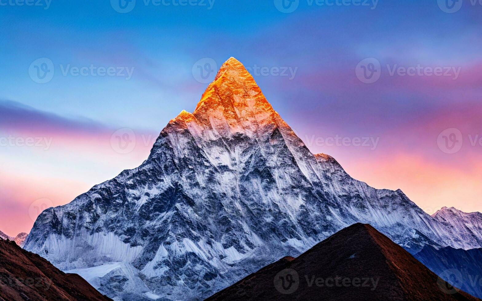 ama dablam montaña pico foto