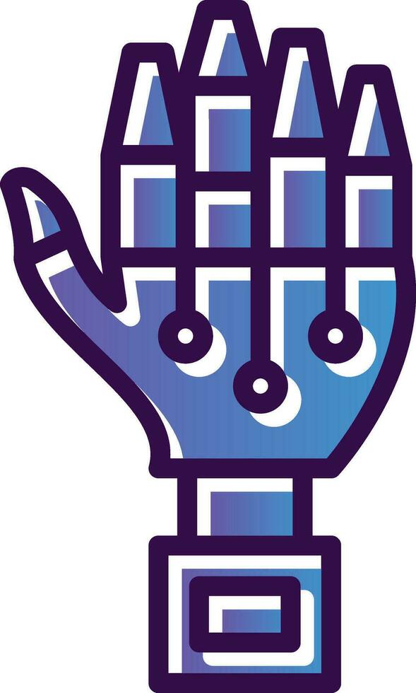 Robot hand Vector Icon Design
