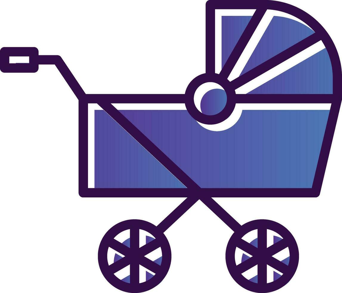 Pram Vector Icon Design