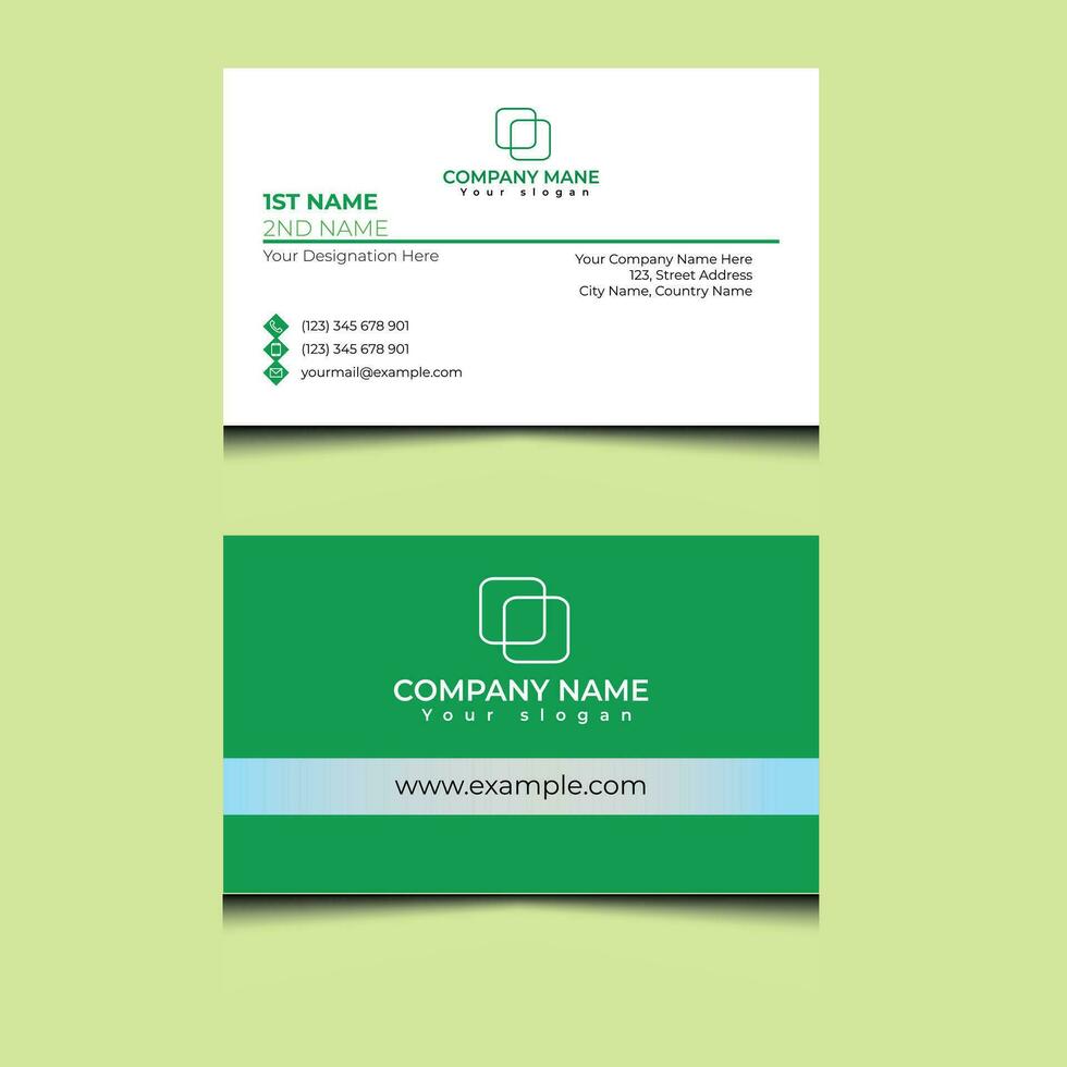 Business Stationery Visiting Card Design vector