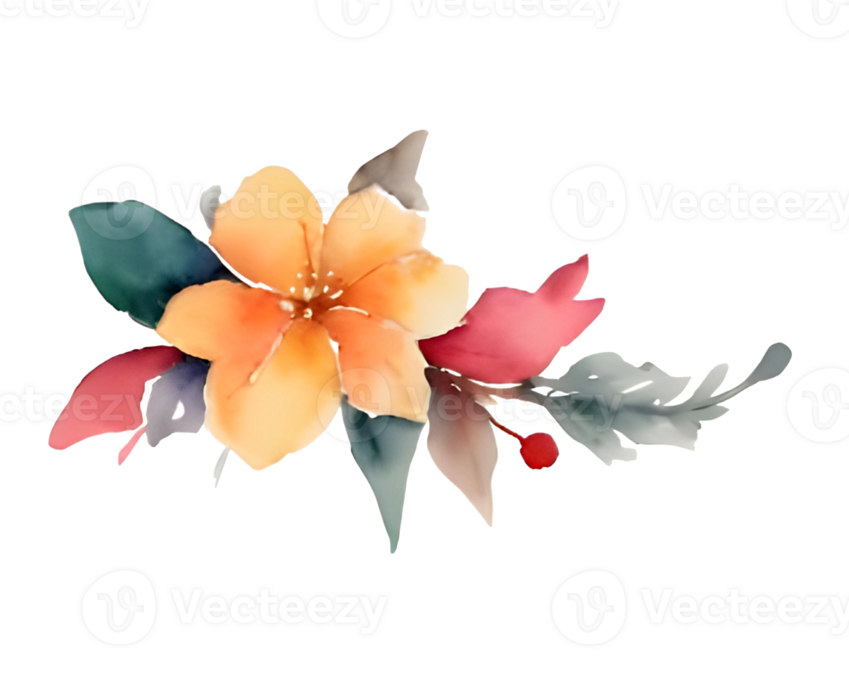 Flower petal watercolor, Ai generated png