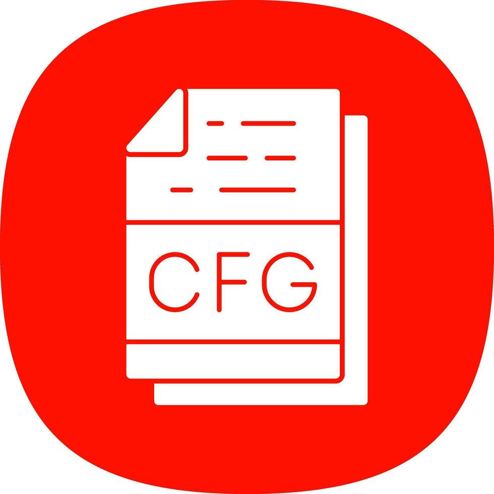 Cfg File Format Vector Icon Design