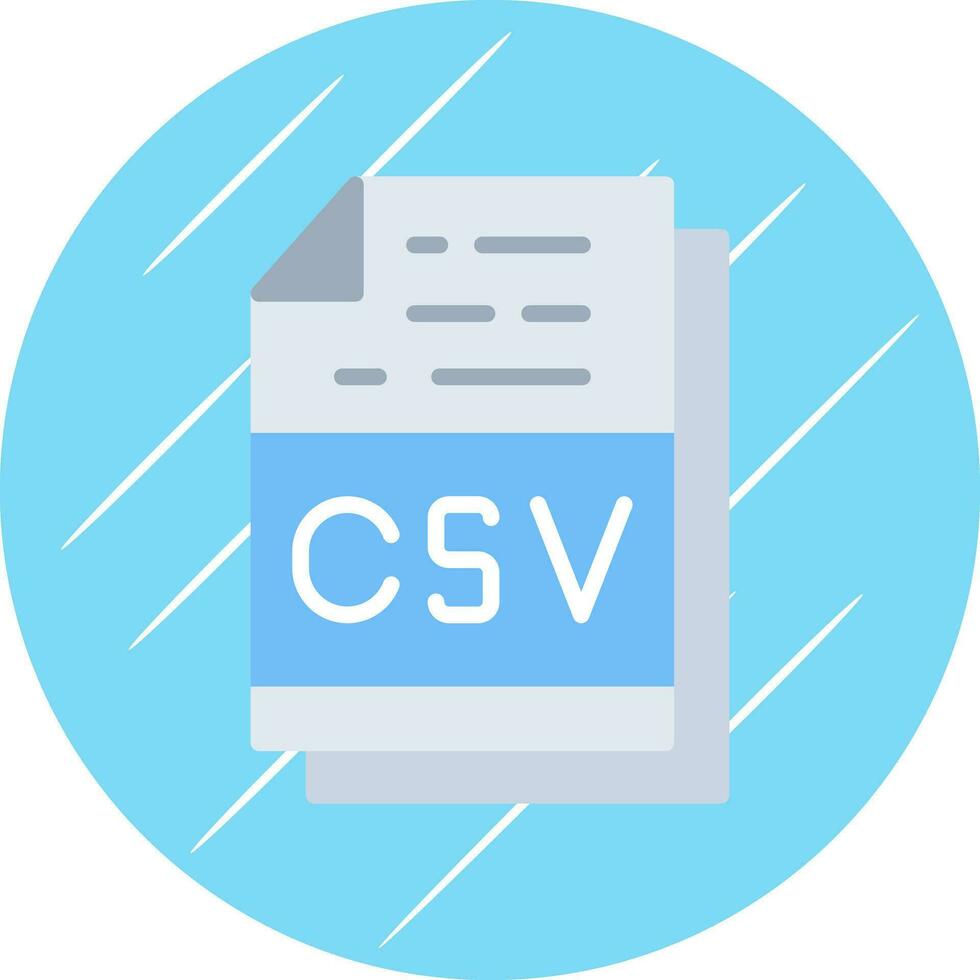 csv archivo formato vector icono diseño