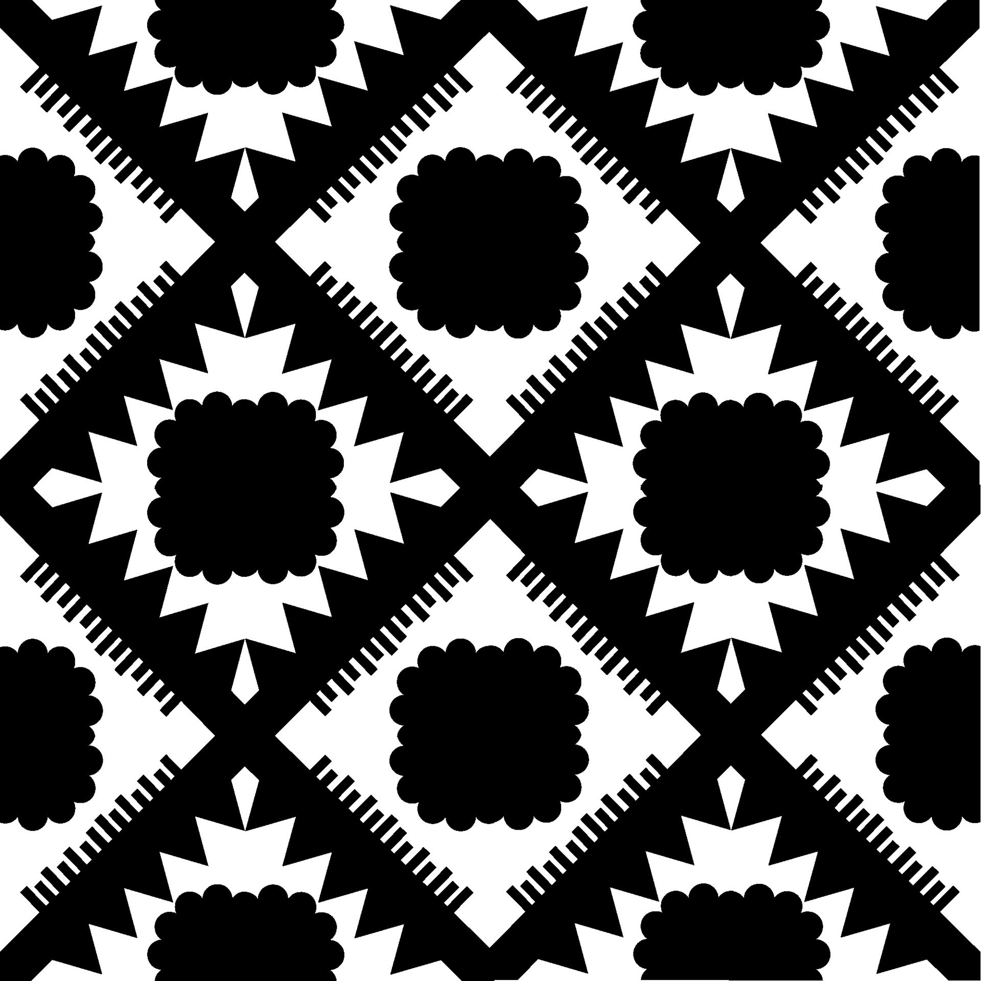 Black and white fabric patterns, various styles 29156041 Vector Art at