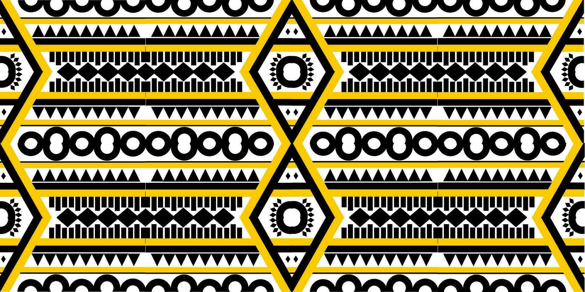 Yellow and black cloth pattern, various patterns vector