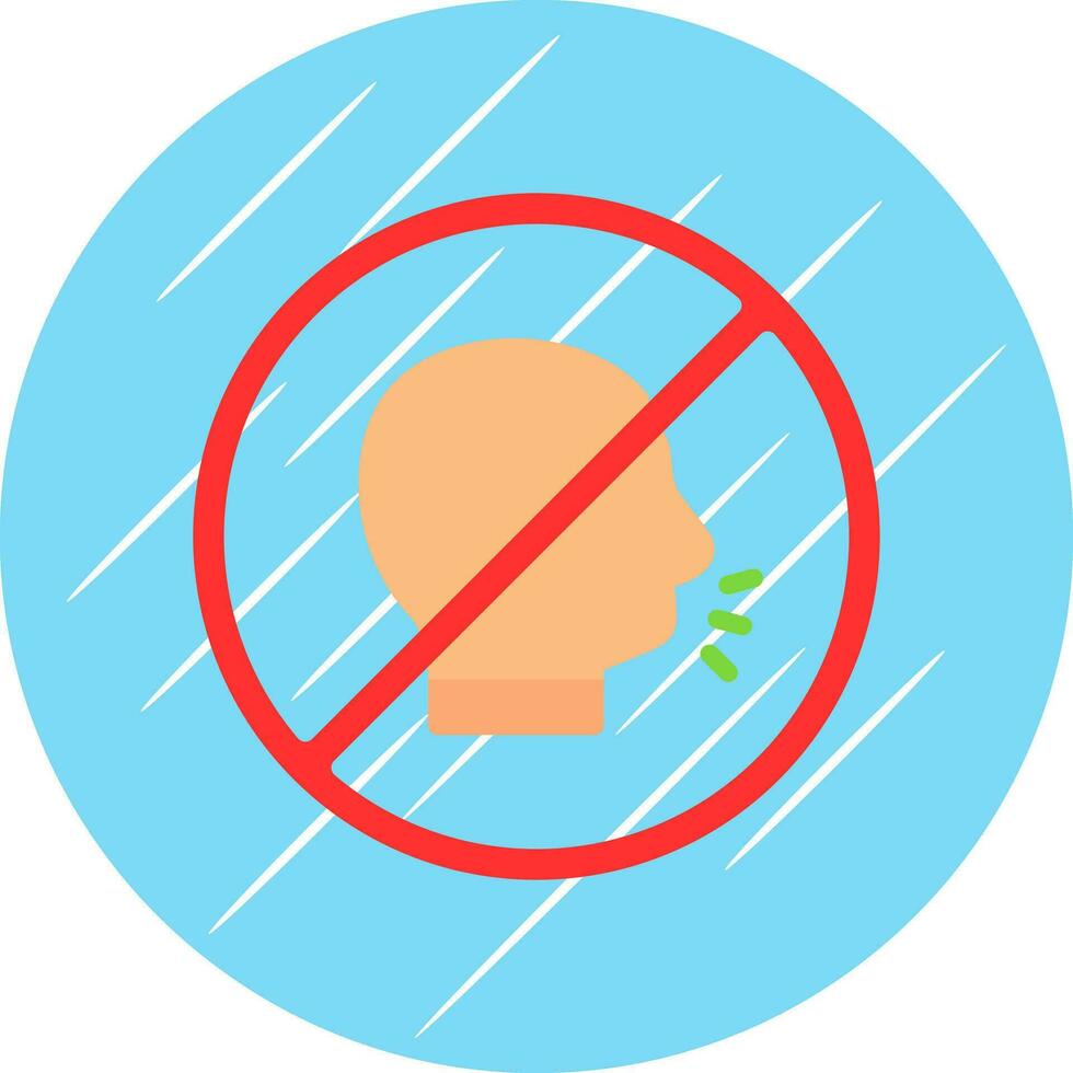 No shouting Vector Icon Design