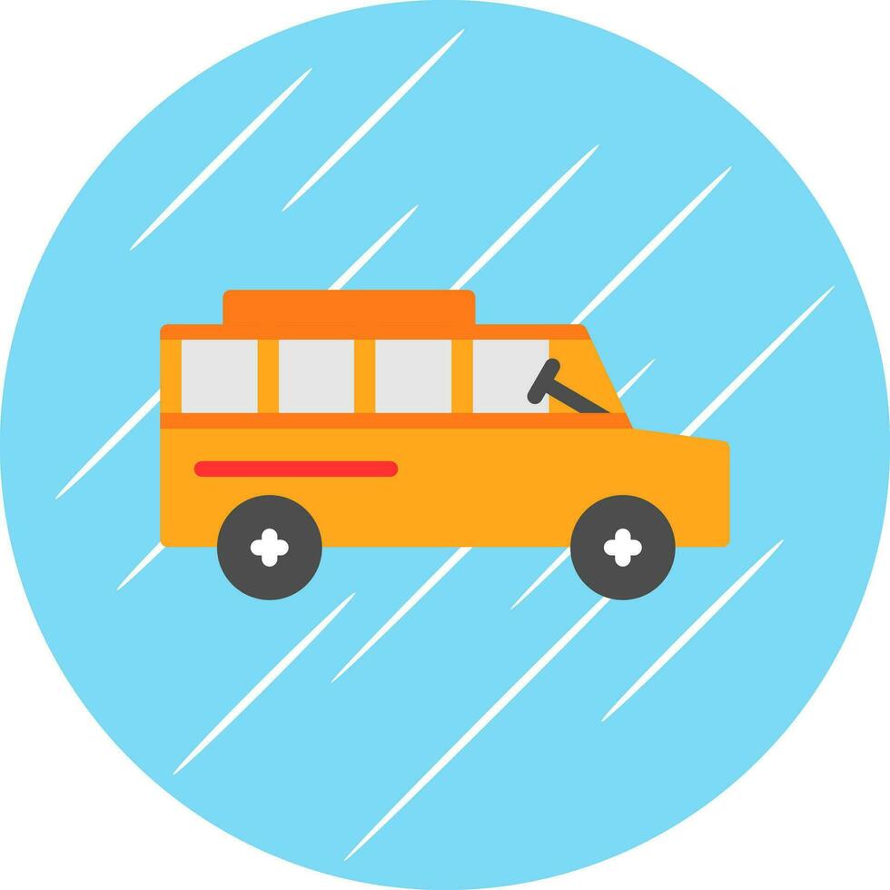 School bus Vector Icon Design