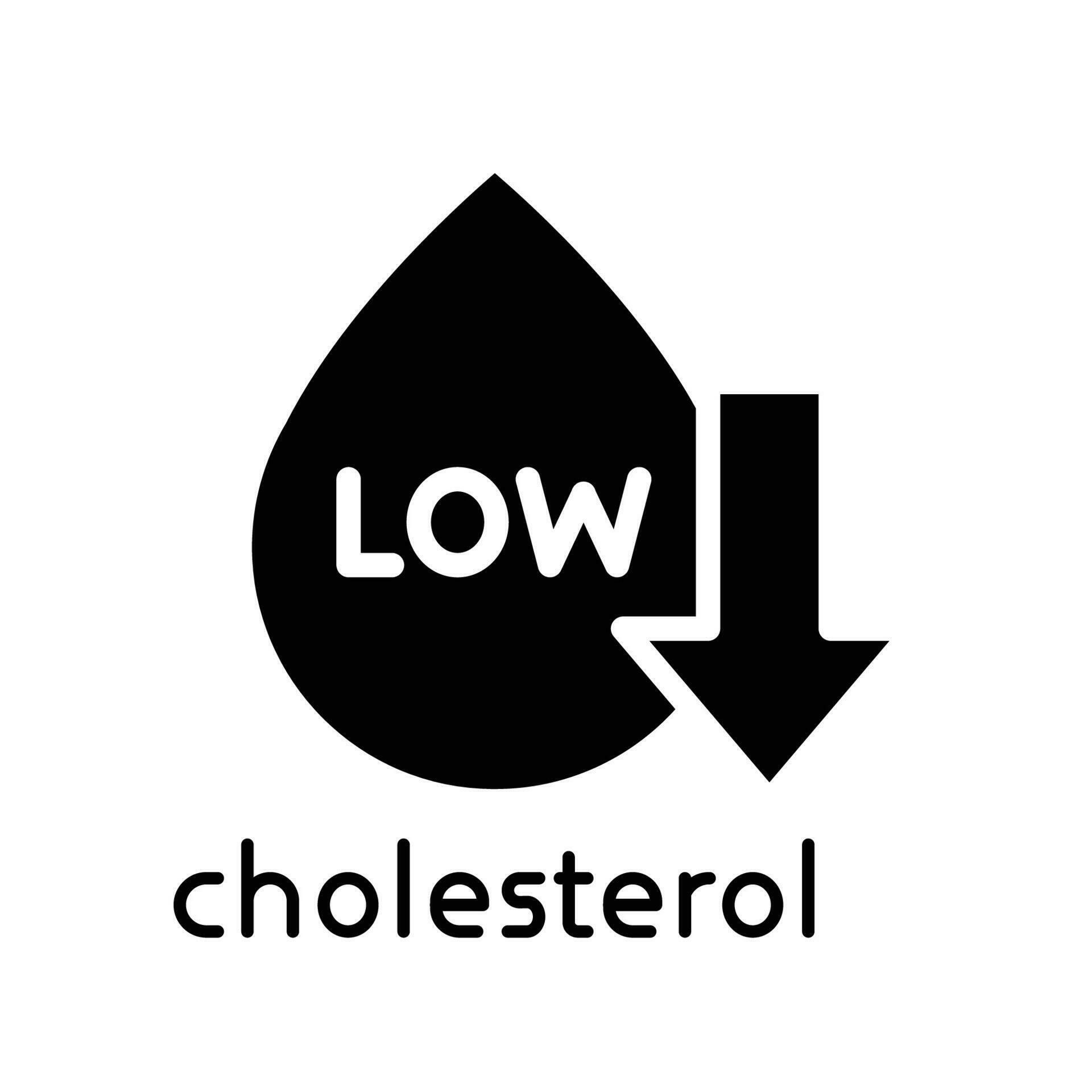 Low cholesterol icon. Symptoms of Metabolic Syndrome. Low HDL