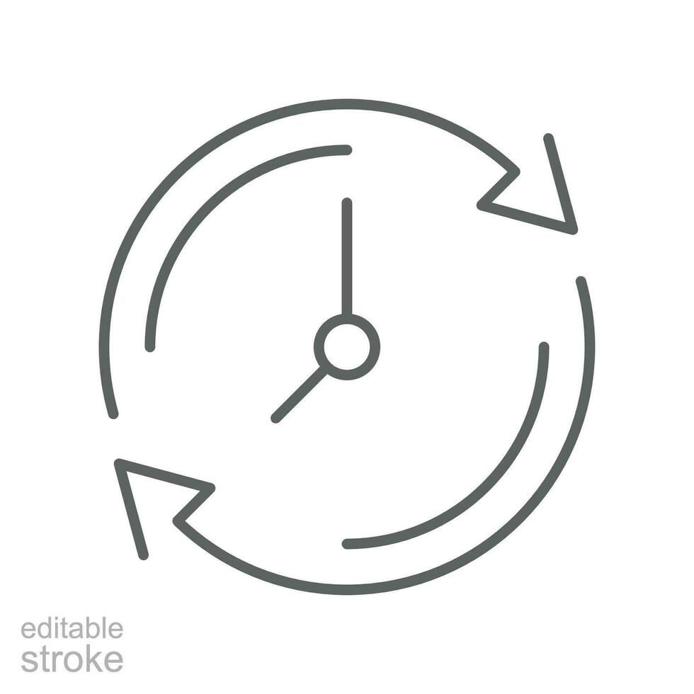 time clock update refresh icon. Restore Clock inside recycle arrows or