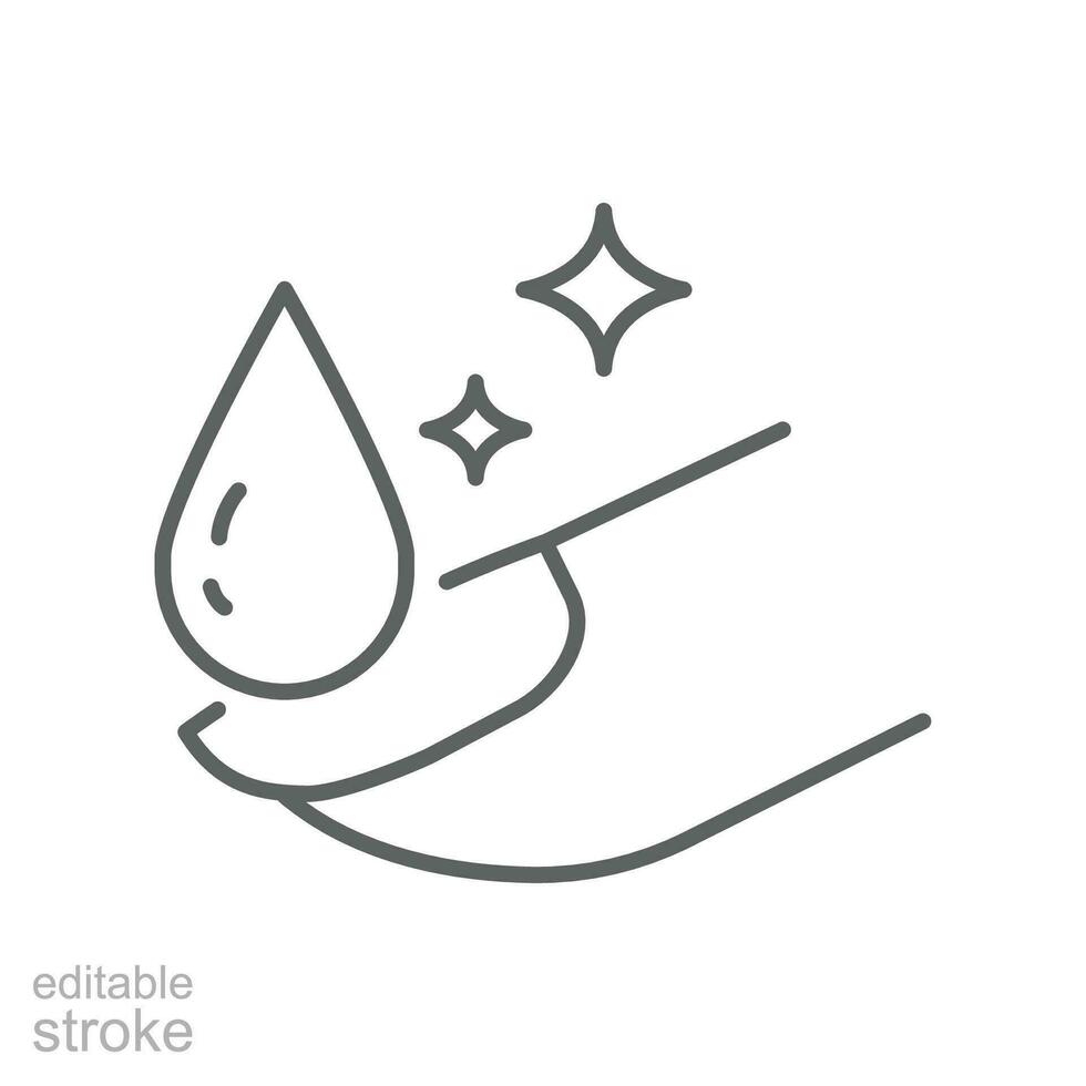 Nail care icon in line style. lacquer up, manicure for varnish. Nail polish remover. fingernail painting. Nail polishing salon. Editable stroke Vector illustration design on white background. EPS 10