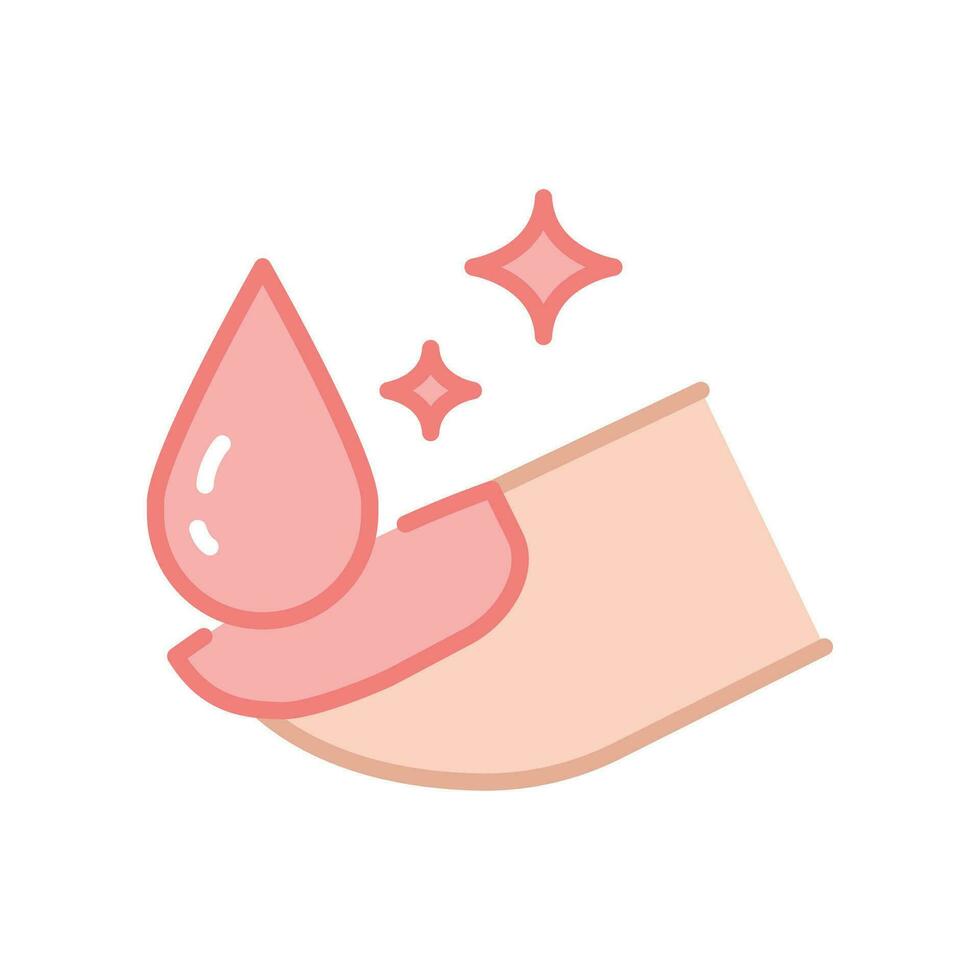 Nail care icon in filled outline style. lacquer up, manicure for varnish beauty. Nail polish remover. fingernail painting. Nail polishing salon. Vector illustration design on white background EPS 10