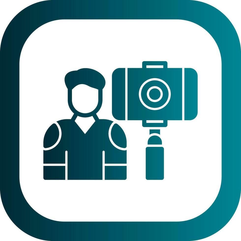 Vlogger Vector Icon Design