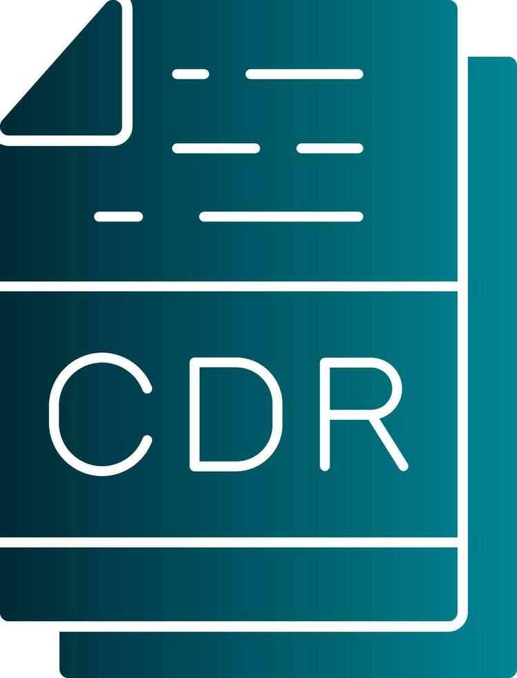 Cdr File Format Vector Icon Design