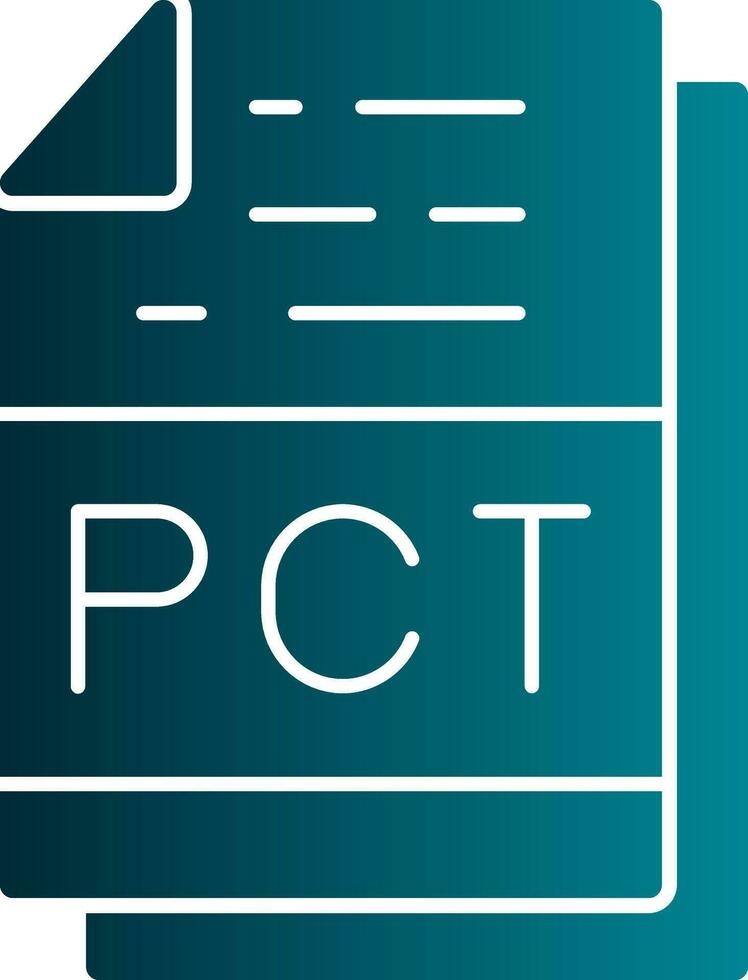 Pct File Format Vector Icon Design